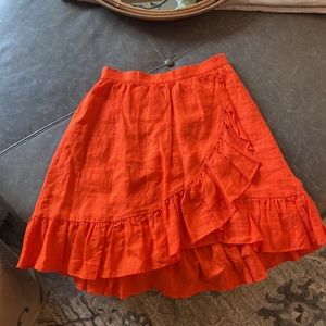 JCrew 100 % linen skirt